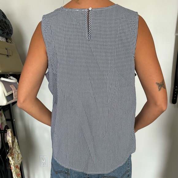 Blue gingham tank - Picture 3 of 3